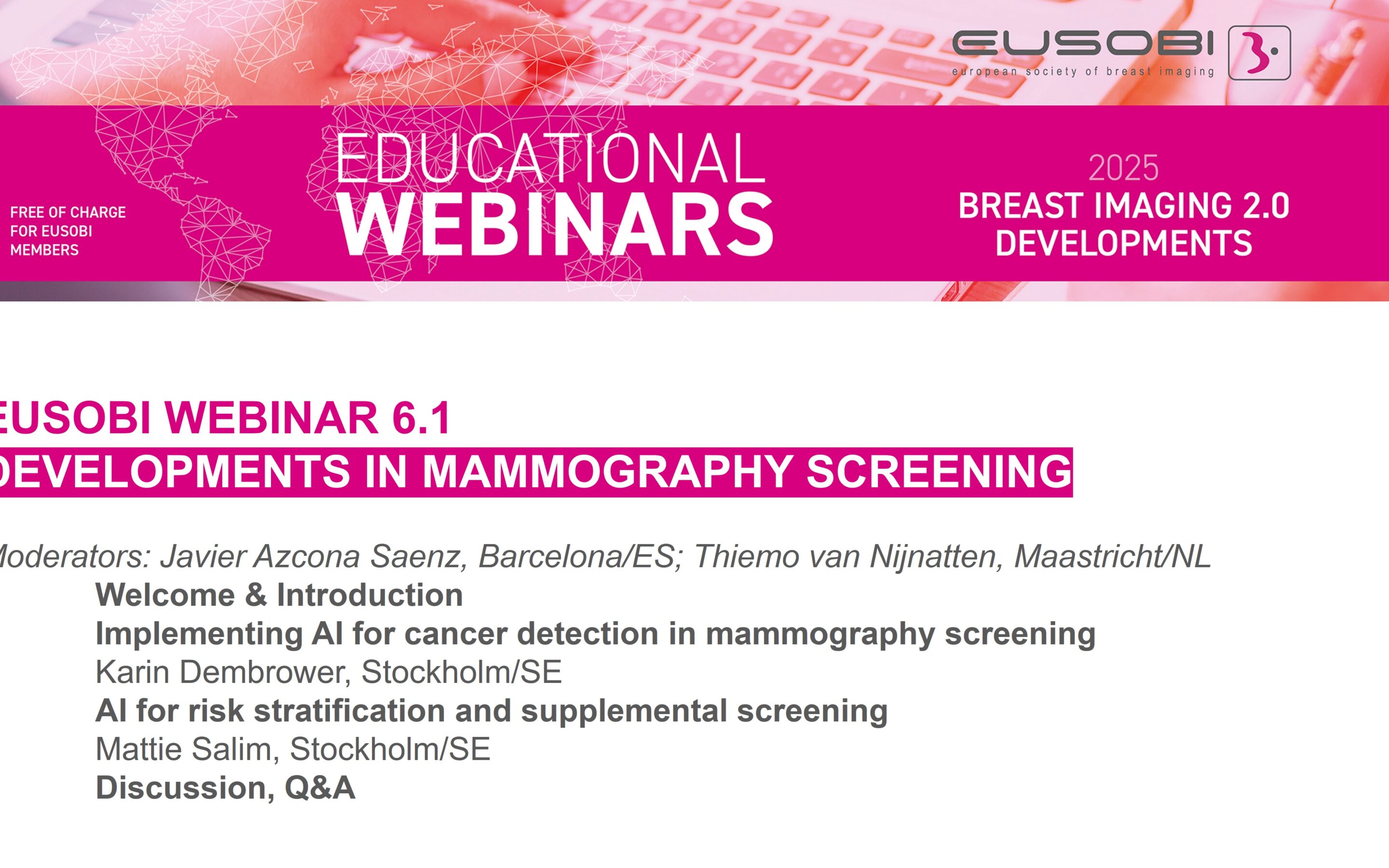 6.1 / Developments in Mammography Screening