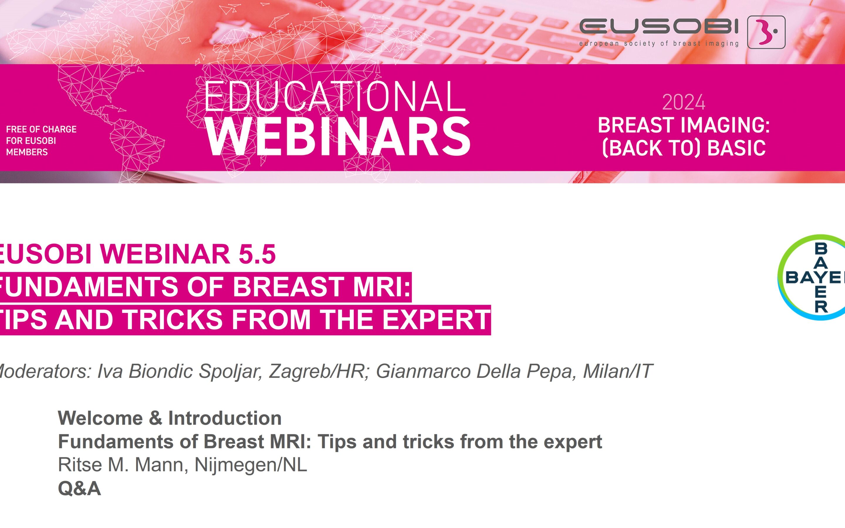 5.5 / Fundaments of Breast MRI: Tips and tricks from the expert